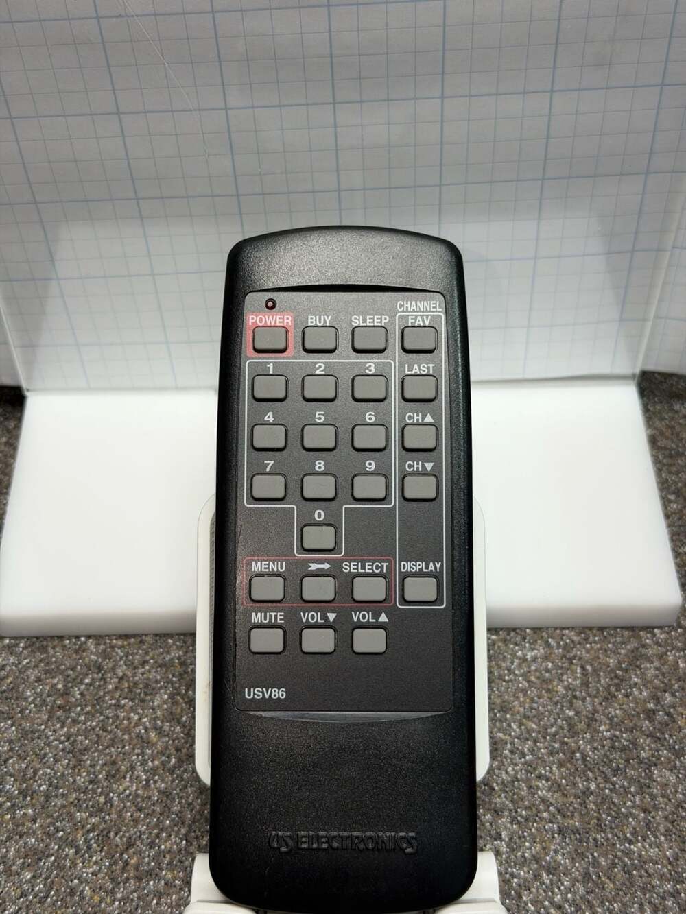 US Electronics USV86 Universal Cable TV Remote Control